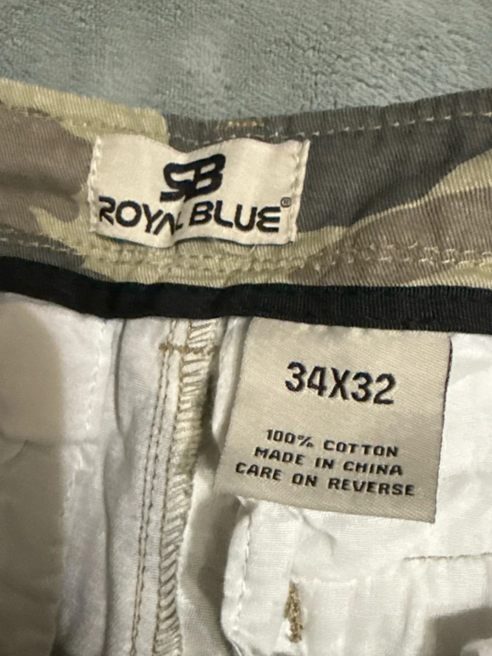 Men's Camouflage Cargo Pants - Royal Blue Co.